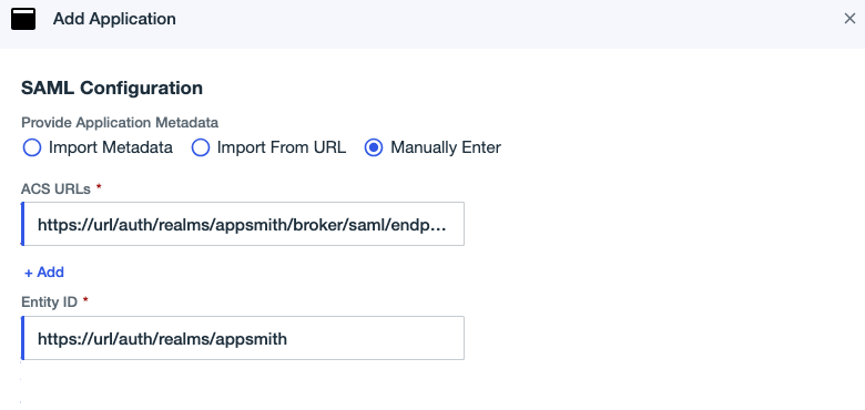 SAML configurations